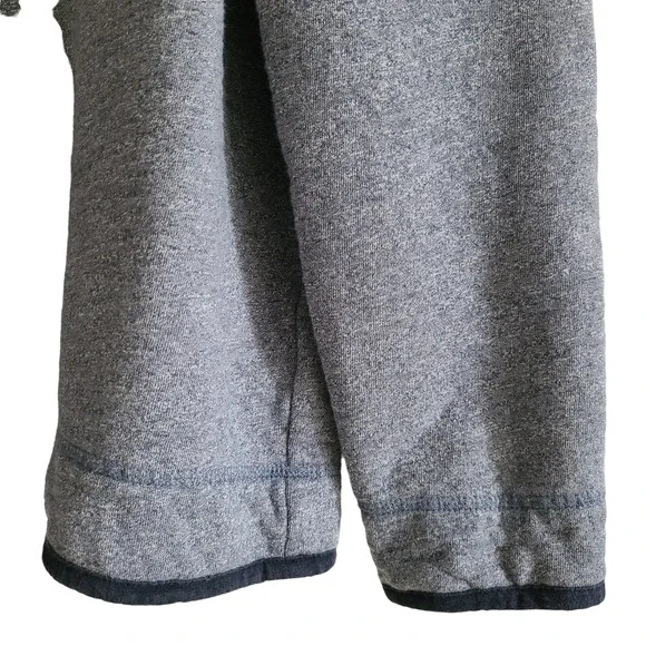 CARBON2COBALT Gray Navy Fleece‎ Lined Zip Front Henley Pullover 144376 Large - Picture 4 of 11